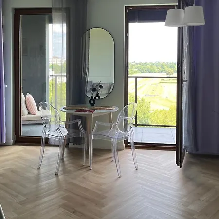 Airport Wyscigi - City And Green View With Underground Garage Apartment *
